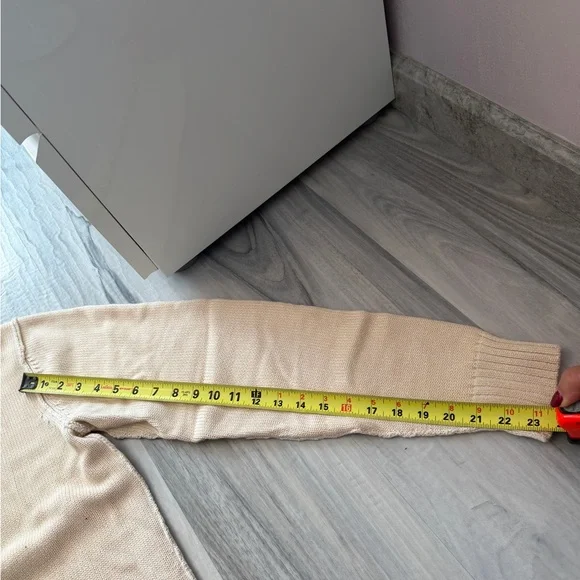 DKNY Men's Cream Hoodie Sweater - Picture 6 of 8